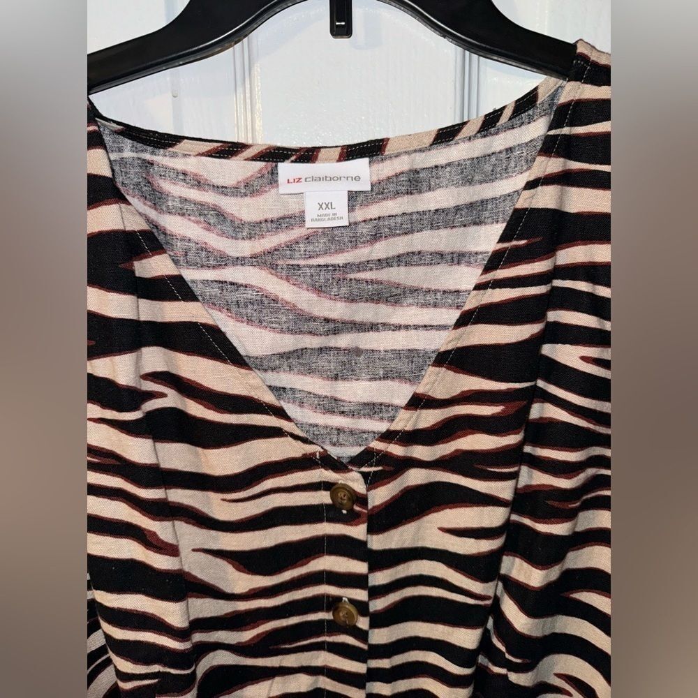 5/25 - Buy 5 for $25 Women's Sleeveless Animal Print A-Line Dress - 2XL - NWT - Picture 4 of 9